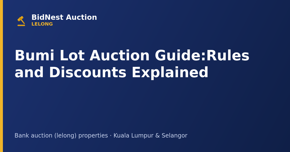 Bumi Lot Auction Guide: Rules and Discounts Explained