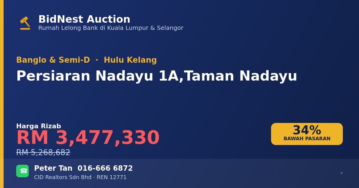 Banglo & Semi-D · Persiaran Nadayu 1A, Taman Nadayu