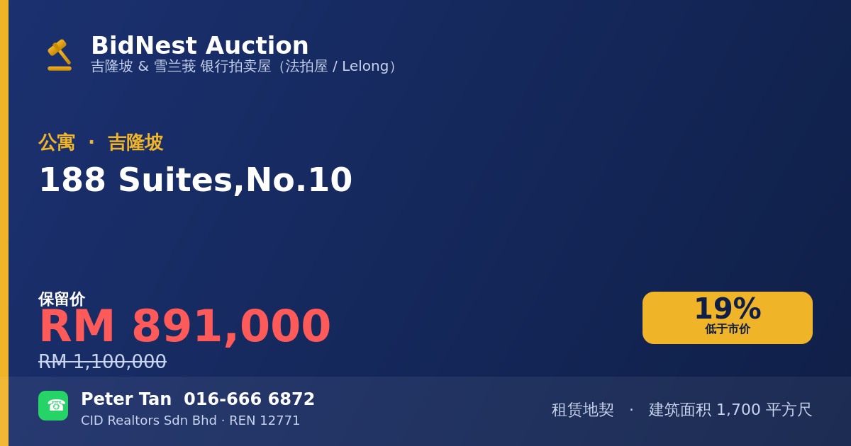 公寓 · 188 Suites, No. 10