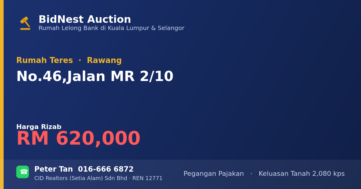 Rumah Teres · No. 46, Jalan MR 2/10
