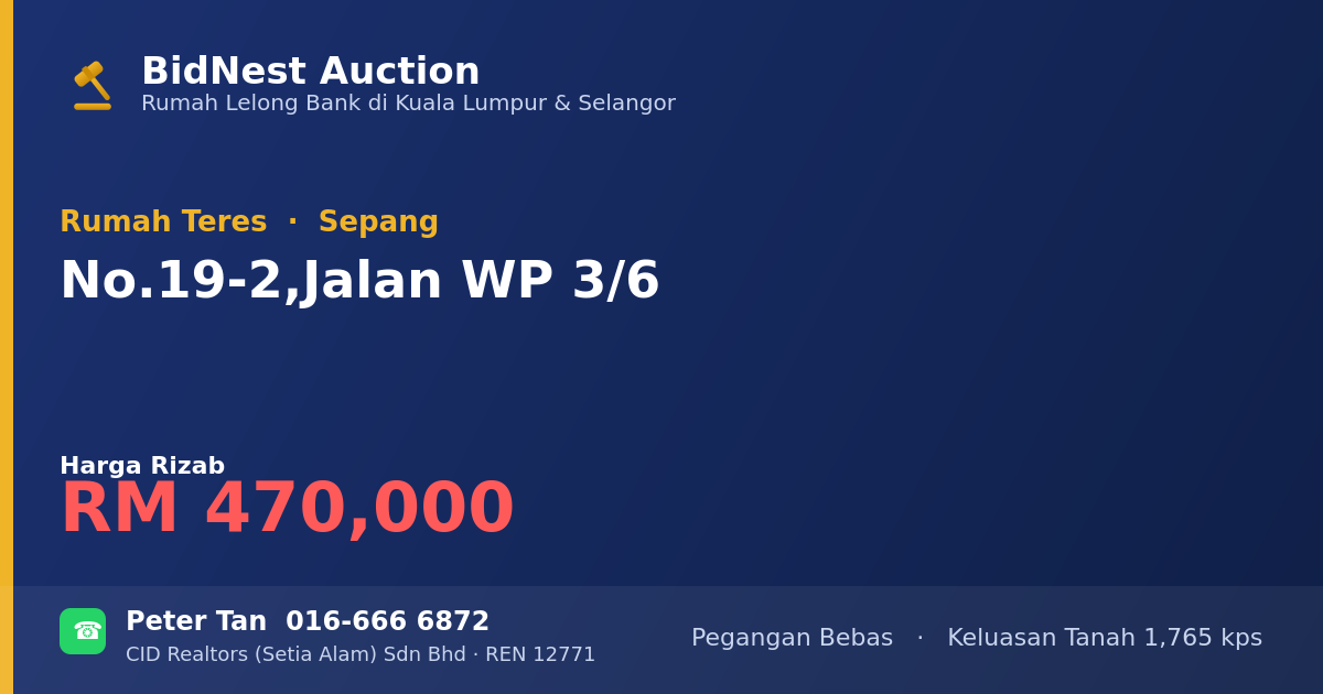 Rumah Teres · No. 19-2, Jalan WP 3/6
