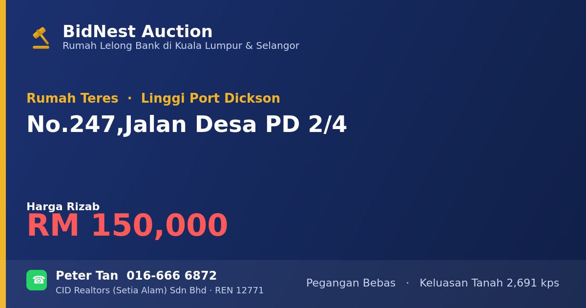 Rumah Teres · No. 247, Jalan Desa PD 2/4