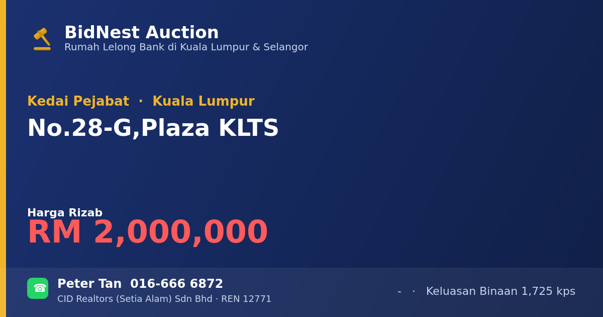 Kedai Pejabat · No. 28-G, Plaza KLTS