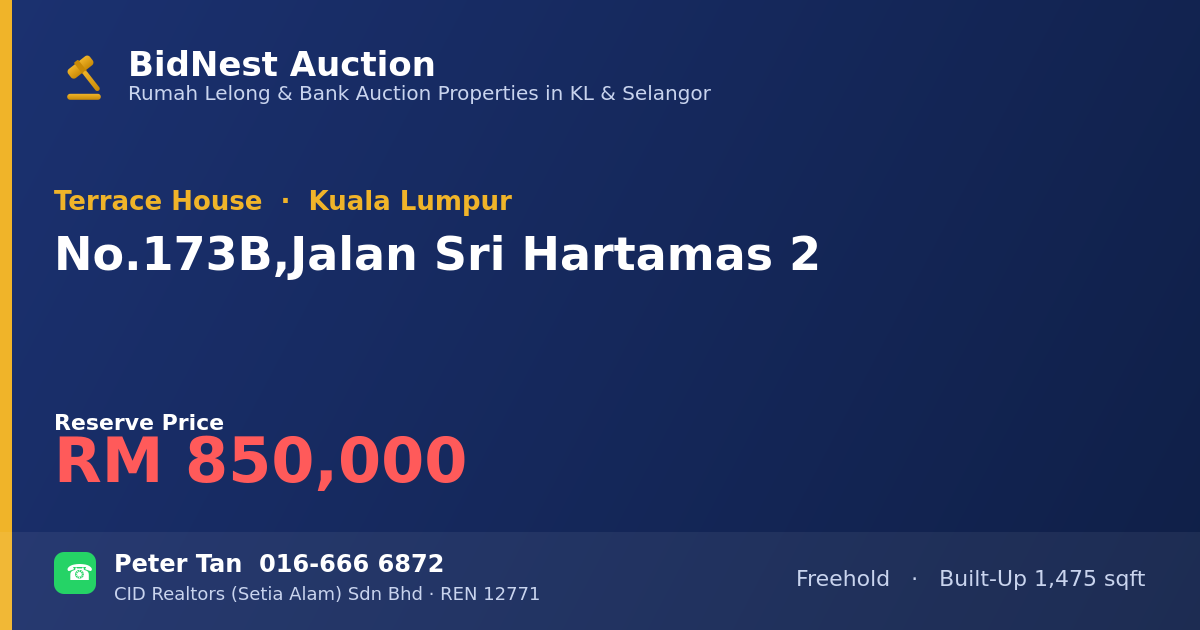Terrace House · No. 173B, Jalan Sri Hartamas 2