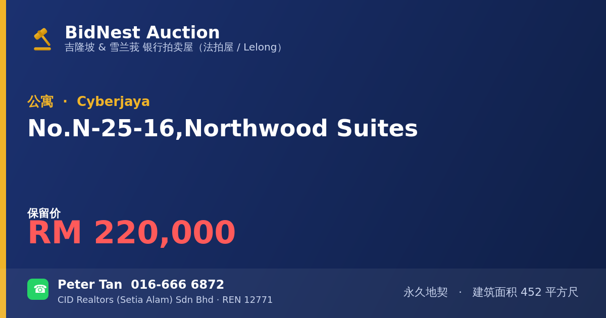 公寓 · No. N-25-16, Northwood Suites