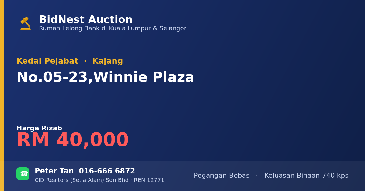 Kedai Pejabat · No. 05-23, Winnie Plaza