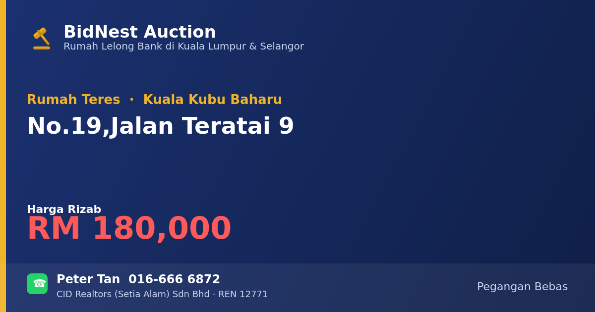Rumah Teres · No. 19, Jalan Teratai 9