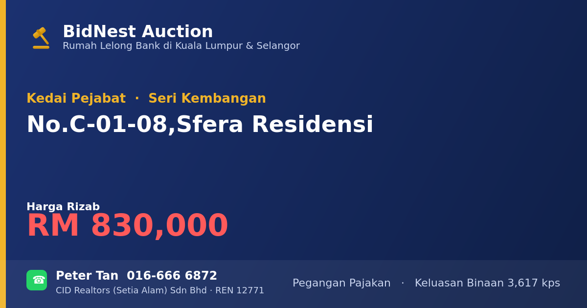 Kedai Pejabat · No. C-01-08, Sfera Residensi