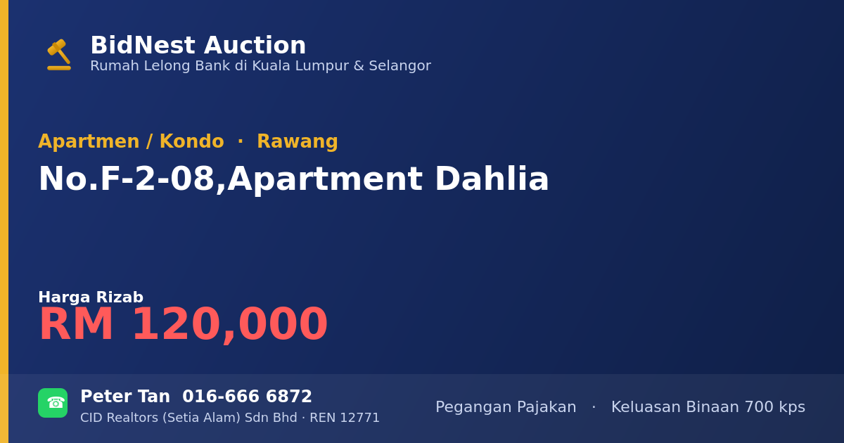 Apartmen / Kondo · No. F-2-08, Apartment Dahlia