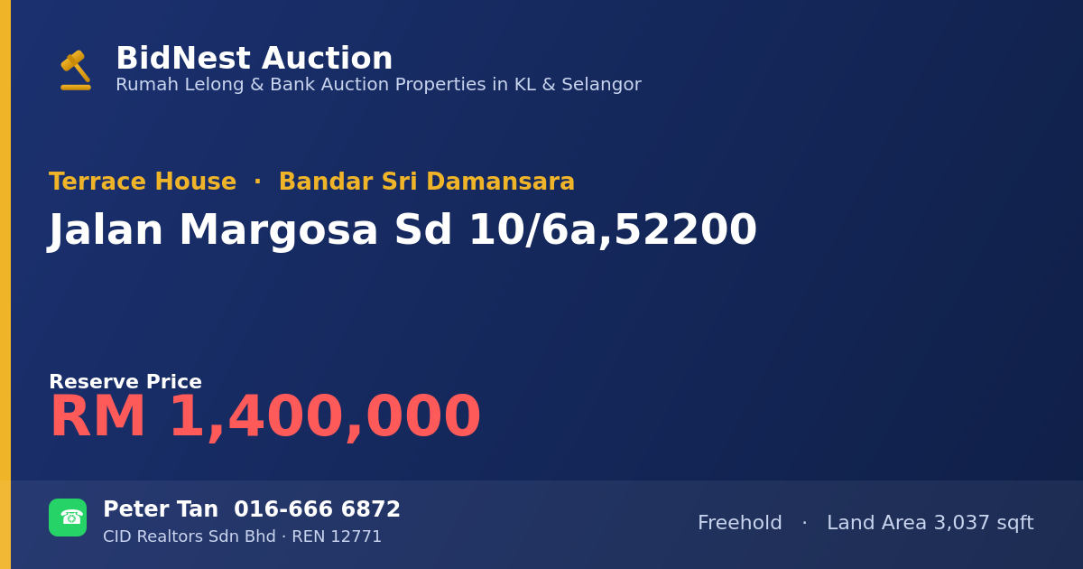 Terrace House · Jalan Margosa Sd 10/6a, 52200
