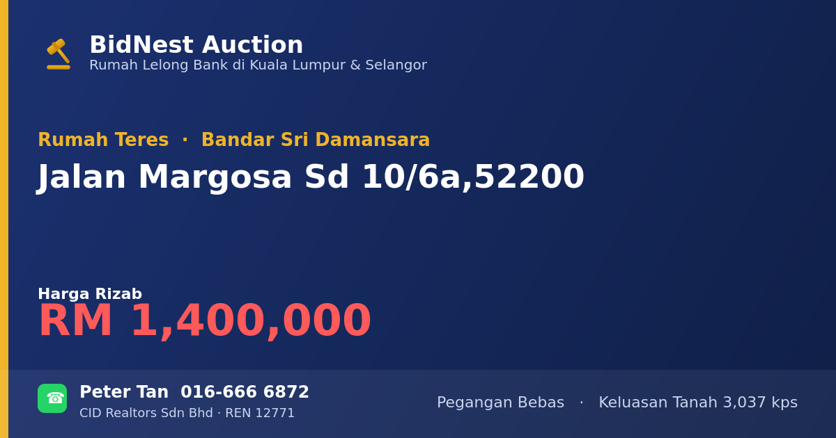 Rumah Teres · Jalan Margosa Sd 10/6a, 52200